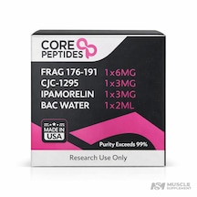 Core Peptides Frag 176-191 + Cjc-1295 + Ipamorelin Research Kit