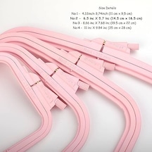 Pembe Küçük No:2 Plastik Kare Nakış Kasnağı, Çapraz Dikiş Çemberleri, Zımba İğne Halkası, Kendin Yap El İşi Dikiş, Abs Plastik Nakış Çemberleri