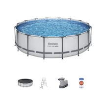 Bestway 5612z Steel Pro Max Prefabrik Yer Üstü Çember Havuz Seti 4,88 M X 1,22 M