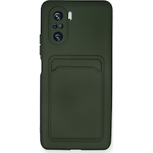 Newface - 633 - Xiaomi Redmi K40 Pro Kılıf Kelvin Kartvizitli Silikon - - Csmo-tex - Koyu Yeşil