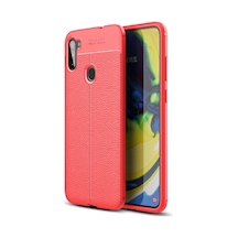 Northcity Samsung Galaxy A11 Uyumlu Kılıf Auto Focus Kapak - Kırmızı