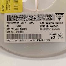 Crcw0603bc1m80tk100 1m8 603 Vıshay Direnç 500 Adet