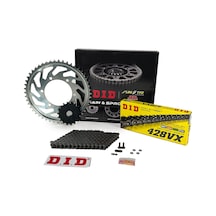 Zincir Dişli Seti Honda Cbf 150 150 Cc 2004-2017 / Honda / Cbf 150 / 150cc / Zincir: Dıd-428vx Çelik -126 / Ön-arka Dişli : Jt 15t-43t / 2004-2005-2006-2007-2008-2009-2010-2011-2012-2013-2014-2015-2016-2017 1.Resim