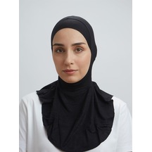 Moda Mevsimi Boyunluklu Bone Tesettür Bone Hijab Bone Siyah