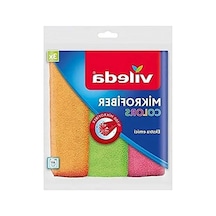 Mikrofiber Temizlik Bezi, 3'lü Paket, Renkli Seçenekler Açık Bej
