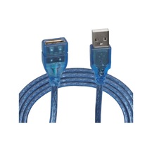 Şeffaf/mavi 5 Metre Usb 2.0 Uzatma Kablosu