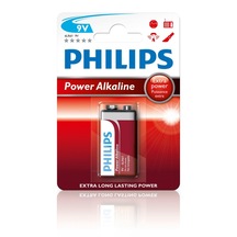 Philips 6LR61P1B/10 Alkalin 9V Pil