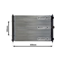 Klima Radyatörü Kondenser Volkswagen Polo 1999-2001 Oem 6x0820413a Unıc-20vwpo31b