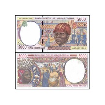 Merkezi Afrika Kongo 2000 Yılı 5000 Francs Kağıt Para Çil Unc Koleksiyon Para Nadir