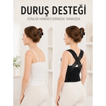 Postür Dik Duruş Korsesi Sırt Destekli Ayarlanabilir Lastikli Bel Korsesi Diğer