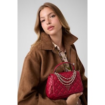 Guess Giully Ii Zincirli Kadın Omuz Çantası Hwqg9673190 Kırmızı