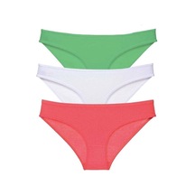 Hubrendy Tedarik 3 Adet Süper Eko Set Likralı Kadın Slip Külot 546 Çok Renkli