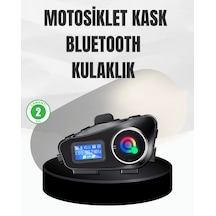 Su - 645 - Geçirmez Bluetooth 5.3 Kask Kulaklığı - Cadde101 - 1000mah Batlı