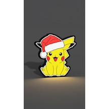 Pikachu Dekoratif Aydınlatma Led Gece Lambası Çok Renkli