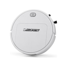 Gs250 Beyaz Akıllı Ev Robotu: Süpürme, Mopping Ve Emme 3'ü Birinde, Otomatik Engellere Kaçınma, 90 Dakika Kullanim Süresi Beyaz Beyaz