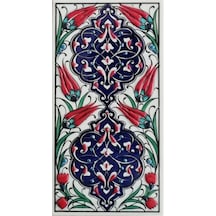 Armada Çini 10X20 Cm Ed 229 Kobalt Rumi Desenli El Dekoru Çini