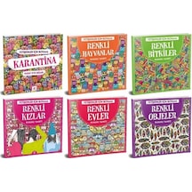 Yetişkinler İçin Boyama Seti-6 Kitap Takım- Dokuz Yayınları