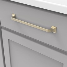 Hickory Hardware Mutfak Dolabı Kulpları, Mutfak Dolabı Çekmeceleri İçin Çekmece Çekmeceleri, Şifonyerler, Banyo Donanımı, 8-13/16 İnç Delik Merkezi 224mm , Şampanya Bronz, Forge Koleksiyonu