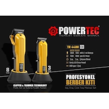 Powertec TR-4400 Saç Kesim ve Ense Sakal Tıraş Makinesi Seti