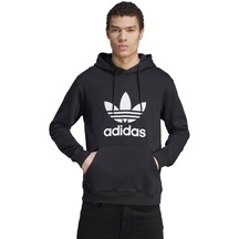 Adidas Trefoil Hoody Erkek Günlük Sweatshirts Im4489 Siyah 001