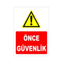 Önce Güvenlik Levhası Levha 50x70 Cm Dekota 3 Mm Tdg 001