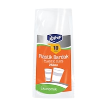 4 Adet Roll-up Plastik Bardak 250 Cc 10 Lu Çok Renkli