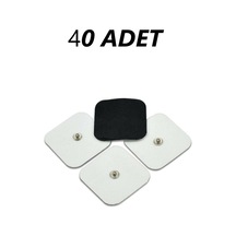 Beyaz Çıtçıtlı 10 Paket Pakette 40 Adet Tens Masaj Yastığı Karışık
