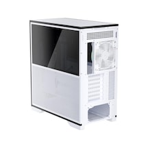 If8 Btf Beyaz Argb 4x12cm Fan Ters Çevirilebilir Temperli Cam Mesh Paneller Usb 3.0 E-atx