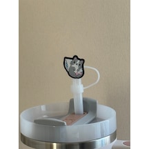 Sevimli Kedi Model Silikon Toz Geçirmez Sızdırmaz Pipet Kapağı 1 Adet Stanley Termos Ile Uyumlu Beyaz Sevimli Kedi Model Silikon Toz Geçirmez Sızdırmaz Pipet Kapağı 1 Adet Stanley Termos Ile Uyumlu Beyaz