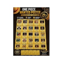 Cantex Tech One Piece Oyun Kartı -wanted Poster Gold Koleksiyon Kartı 25 Li