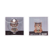 Vuki Küp Bloknot Simli Sulu 6,3x6,3 Cm Kedi-2 Vk-0111-6 Çok Renkli