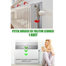 1 Adet Petek Kalorifer Radyatör Arkası Folyolu Plaka Isı Yalıtım
