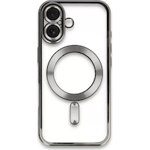 Newface Apple İphone 16 Kılıf Kross Magneticsafe Kapak - Titan Gri