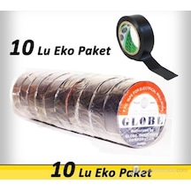 10 Adet Globe Elektrik Izolasyon Bandı / Izole Bant (Tüm Renkler)