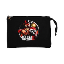 Red Dead Redemption 2 Classic Siyah Clutch Cüzdan / El Çantası Siyah