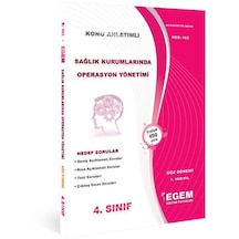 Egem Yayınları Aöf Sağlık Kurumlarında Operasyon Yönetimi Konu Ve Soru Bankası