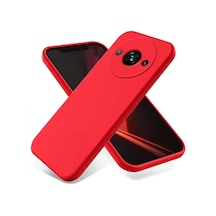 Xiaomi Redmi A3 4g Uyumlu Kılıf First Silikon - Kırmızı