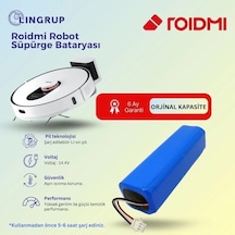 Roidmi Eve Robot Süpürge Uyumlu Batarya 5800 Mah -