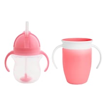 Munchkin Tıklama Kilitli Uçlu Alıştırma Bardağı 6ay+,207ml,pembe Pembe