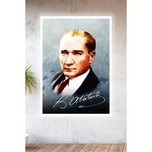 Lucena Metal Baskılı Atatürk Koleksiyonu Tablo No 17 - 30 Cm X 40 Cm