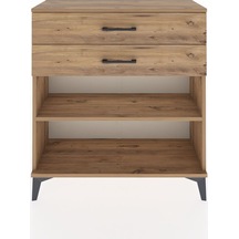 Arges Şifonyer Tek Raflı 2 Çekmeceli 88x30x96 Çam-çam Atlas Çam