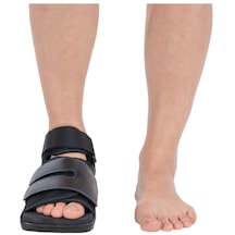 Halluks Valgus Ayakkabısı Taban Kısmı Kaydırmaz Kauçuk, Erken Mobilizasyona Yardımcı Olur. Siyah