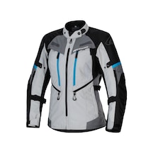 Alpinestars Stella Bogota Pro Drystar Korumalı Kadın Motosiklet Montu Gri Siyah Mavi
