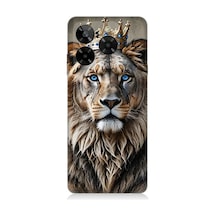 General Mobile Era 50 Uyumlu Taçlı Aslan Desenli Silikon Kılıf Çok Renkli