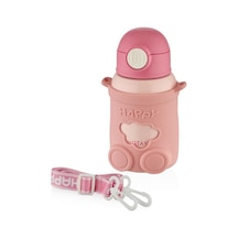 Shotay Happy Everyday Çelik Termos Matara Çocuk 480ml Pembe