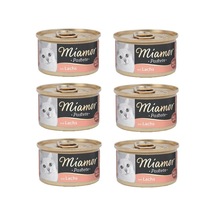 Miamor Pastete Somonlu Tahılsız Konserve Kedi Maması 6 x 85 G