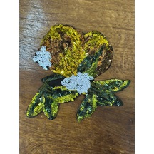 Pul Payetli Lomon Arma Dikiş Aplike 17x15 Cm