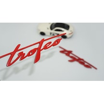 Dk Tuning Maserati Trofeo Çamurluk Kırmızı Yazı Logo Amblem