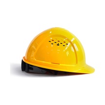 Çok Fonksiyonlu Hdpe Güvenlik Kaskı Nefes Alabilir, Darbeye Dayanıklı, Alev Geçirmez Kask, Hava Vantilatörlü, Sarı Renkli Depo Fabrikası İçin