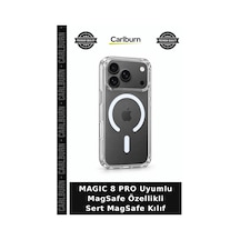 Magıc 8 Pro Uyumlu Magsafe Özellikli Sert Magsafe Kılıf Mobil Aksesuar Telefon Kılıfı Cihaz Koruyucu çok renkli